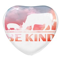 Be Kind To Animals Or Ill Kill You T- Shirt Vegan Be Kind Farm Animal Design Dairy Cow And Pig T- Sh Yoga Reflexion Pose T- Shirtyoga Reflexion Pose T- Shirt Heart Glass Fridge Magnet (4 Pack) by hizuto