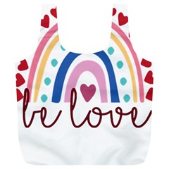 Be Love T- Shirt Be Love T- Shirt (1) Yoga Reflexion Pose T- Shirtyoga Reflexion Pose T- Shirt Full Print Recycle Bag (xl) by hizuto