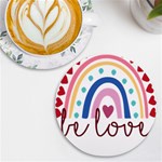 Be Love T- Shirt Be Love T- Shirt (1) Yoga Reflexion Pose T- Shirtyoga Reflexion Pose T- Shirt UV Print Round Tile Coaster Front