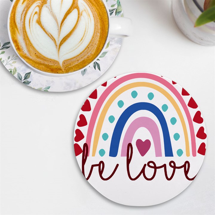 Be Love T- Shirt Be Love T- Shirt (1) Yoga Reflexion Pose T- Shirtyoga Reflexion Pose T- Shirt UV Print Round Tile Coaster