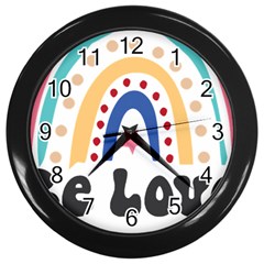 Be Love T- Shirt Be Love T- Shirt Yoga Reflexion Pose T- Shirtyoga Reflexion Pose T- Shirt Wall Clock (black) by hizuto