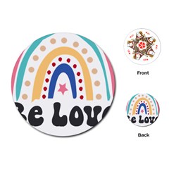 Be Love T- Shirt Be Love T- Shirt Yoga Reflexion Pose T- Shirtyoga Reflexion Pose T- Shirt Playing Cards Single Design (round) by hizuto