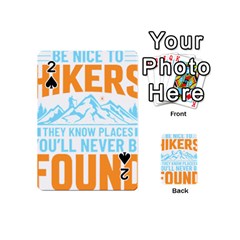 Be Nice To Hikers T- Shirt Be Nice To Hikers T- Shirt Yoga Reflexion Pose T- Shirtyoga Reflexion Pose T- Shirt Playing Cards 54 Designs (mini) by hizuto