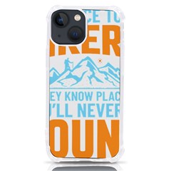 Be Nice To Hikers T- Shirt Be Nice To Hikers T- Shirt Yoga Reflexion Pose T- Shirtyoga Reflexion Pose T- Shirt Iphone 13 Mini Tpu Uv Print Case by hizuto