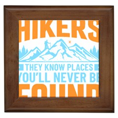 Be Nice To Hikers T- Shirt Be Nice To Hikers T- Shirt Yoga Reflexion Pose T- Shirtyoga Reflexion Pose T- Shirt Framed Tile