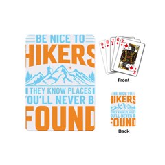 Be Nice To Hikers T- Shirt Be Nice To Hikers T- Shirt Yoga Reflexion Pose T- Shirtyoga Reflexion Pose T- Shirt Playing Cards Single Design (mini) by hizuto