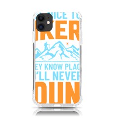 Be Nice To Hikers T- Shirt Be Nice To Hikers T- Shirt Yoga Reflexion Pose T- Shirtyoga Reflexion Pose T- Shirt Iphone 11 Tpu Uv Print Case by hizuto