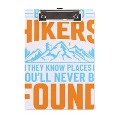 Be Nice To Hikers T- Shirt Be Nice To Hikers T- Shirt Yoga Reflexion Pose T- Shirtyoga Reflexion Pose T- Shirt A5 Acrylic Clipboard by hizuto