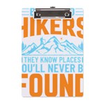 Be Nice To Hikers T- Shirt Be Nice To Hikers T- Shirt Yoga Reflexion Pose T- Shirtyoga Reflexion Pose T- Shirt A5 Acrylic Clipboard Front