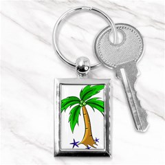 Beach Coconut Tree T- Shirt Beach Coconut Tree T- Shirt Yoga Reflexion Pose T- Shirtyoga Reflexion Pose T- Shirt Key Chain (rectangle) by hizuto