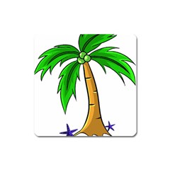 Beach Coconut Tree T- Shirt Beach Coconut Tree T- Shirt Yoga Reflexion Pose T- Shirtyoga Reflexion Pose T- Shirt Square Magnet by hizuto