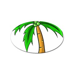 Beach Coconut Tree T- Shirt Beach Coconut Tree T- Shirt Yoga Reflexion Pose T- Shirtyoga Reflexion Pose T- Shirt Sticker Oval (10 Pack) by hizuto