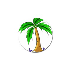 Beach Coconut Tree T- Shirt Beach Coconut Tree T- Shirt Yoga Reflexion Pose T- Shirtyoga Reflexion Pose T- Shirt Golf Ball Marker (4 Pack) by hizuto