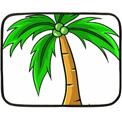 Beach Coconut Tree T- Shirt Beach Coconut Tree T- Shirt Yoga Reflexion Pose T- Shirtyoga Reflexion Pose T- Shirt Fleece Blanket (mini) by hizuto