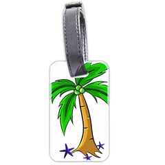 Beach Coconut Tree T- Shirt Beach Coconut Tree T- Shirt Yoga Reflexion Pose T- Shirtyoga Reflexion Pose T- Shirt Luggage Tag (two Sides)