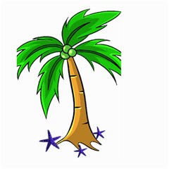 Beach Coconut Tree T- Shirt Beach Coconut Tree T- Shirt Yoga Reflexion Pose T- Shirtyoga Reflexion Pose T- Shirt Large Garden Flag (two Sides) by hizuto