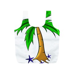 Beach Coconut Tree T- Shirt Beach Coconut Tree T- Shirt Yoga Reflexion Pose T- Shirtyoga Reflexion Pose T- Shirt Full Print Recycle Bag (s) by hizuto