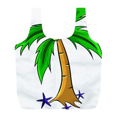 Beach Coconut Tree T- Shirt Beach Coconut Tree T- Shirt Yoga Reflexion Pose T- Shirtyoga Reflexion Pose T- Shirt Full Print Recycle Bag (l) by hizuto