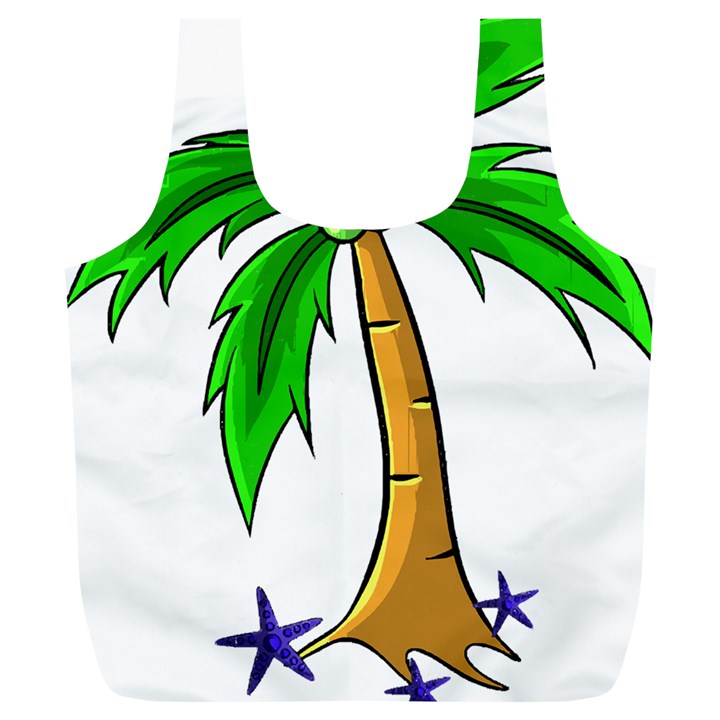 Beach Coconut Tree T- Shirt Beach Coconut Tree T- Shirt Yoga Reflexion Pose T- Shirtyoga Reflexion Pose T- Shirt Full Print Recycle Bag (XL)