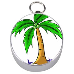 Beach Coconut Tree T- Shirt Beach Coconut Tree T- Shirt Yoga Reflexion Pose T- Shirtyoga Reflexion Pose T- Shirt Silver Compasses by hizuto