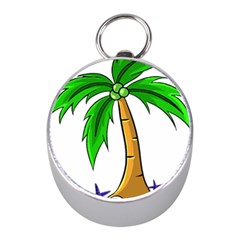 Beach Coconut Tree T- Shirt Beach Coconut Tree T- Shirt Yoga Reflexion Pose T- Shirtyoga Reflexion Pose T- Shirt Mini Silver Compasses by hizuto