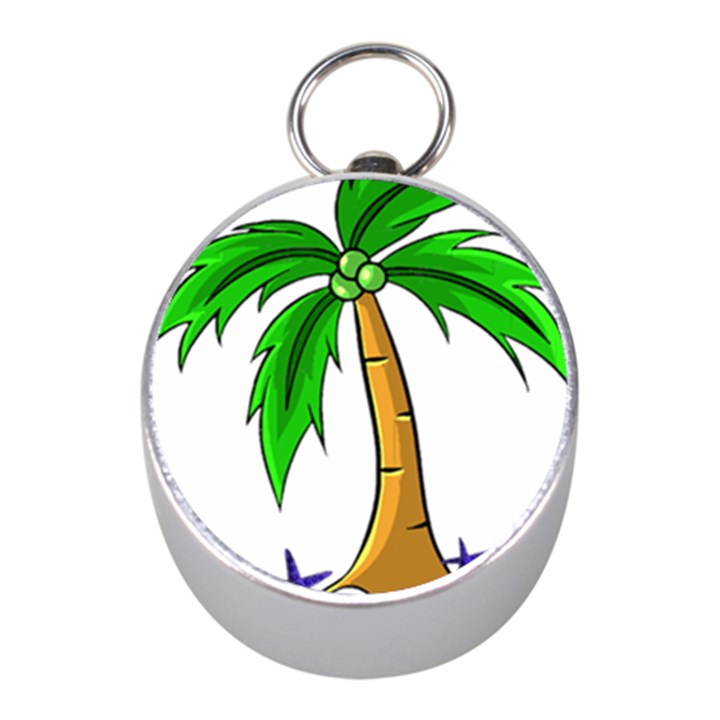 Beach Coconut Tree T- Shirt Beach Coconut Tree T- Shirt Yoga Reflexion Pose T- Shirtyoga Reflexion Pose T- Shirt Mini Silver Compasses