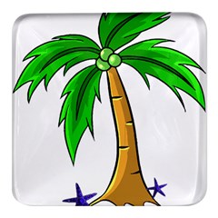 Beach Coconut Tree T- Shirt Beach Coconut Tree T- Shirt Yoga Reflexion Pose T- Shirtyoga Reflexion Pose T- Shirt Square Glass Fridge Magnet (4 Pack)