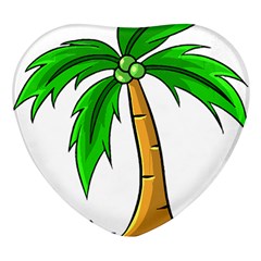 Beach Coconut Tree T- Shirt Beach Coconut Tree T- Shirt Yoga Reflexion Pose T- Shirtyoga Reflexion Pose T- Shirt Heart Glass Fridge Magnet (4 Pack) by hizuto