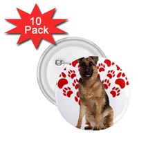 Belgian Malinois Gift T- Shirt Cool Belgian Malinois Valentine Heart Paw Belgian Malinois Dog Lover Yoga Reflexion Pose T- Shirtyoga Reflexion Pose T- Shirt 1 75  Buttons (10 Pack) by hizuto