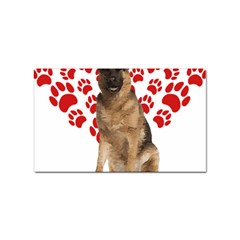 Belgian Malinois Gift T- Shirt Cool Belgian Malinois Valentine Heart Paw Belgian Malinois Dog Lover Yoga Reflexion Pose T- Shirtyoga Reflexion Pose T- Shirt Sticker (rectangular) by hizuto