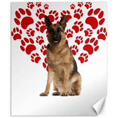 Belgian Malinois Gift T- Shirt Cool Belgian Malinois Valentine Heart Paw Belgian Malinois Dog Lover Yoga Reflexion Pose T- Shirtyoga Reflexion Pose T- Shirt Canvas 8  X 10  by hizuto