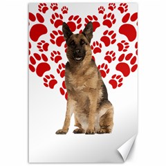 Belgian Malinois Gift T- Shirt Cool Belgian Malinois Valentine Heart Paw Belgian Malinois Dog Lover Yoga Reflexion Pose T- Shirtyoga Reflexion Pose T- Shirt Canvas 12  X 18  by hizuto