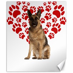 Belgian Malinois Gift T- Shirt Cool Belgian Malinois Valentine Heart Paw Belgian Malinois Dog Lover Yoga Reflexion Pose T- Shirtyoga Reflexion Pose T- Shirt Canvas 20  X 24  by hizuto