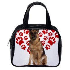 Belgian Malinois Gift T- Shirt Cool Belgian Malinois Valentine Heart Paw Belgian Malinois Dog Lover Yoga Reflexion Pose T- Shirtyoga Reflexion Pose T- Shirt Classic Handbag (one Side) by hizuto