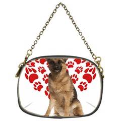 Belgian Malinois Gift T- Shirt Cool Belgian Malinois Valentine Heart Paw Belgian Malinois Dog Lover Yoga Reflexion Pose T- Shirtyoga Reflexion Pose T- Shirt Chain Purse (two Sides) by hizuto