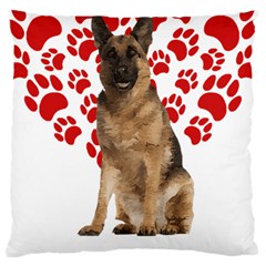 Belgian Malinois Gift T- Shirt Cool Belgian Malinois Valentine Heart Paw Belgian Malinois Dog Lover Yoga Reflexion Pose T- Shirtyoga Reflexion Pose T- Shirt Large Cushion Case (one Side) by hizuto