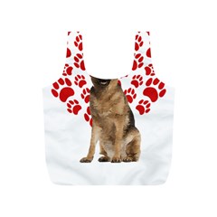 Belgian Malinois Gift T- Shirt Cool Belgian Malinois Valentine Heart Paw Belgian Malinois Dog Lover Yoga Reflexion Pose T- Shirtyoga Reflexion Pose T- Shirt Full Print Recycle Bag (s) by hizuto