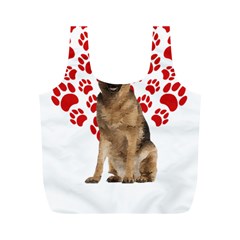 Belgian Malinois Gift T- Shirt Cool Belgian Malinois Valentine Heart Paw Belgian Malinois Dog Lover Yoga Reflexion Pose T- Shirtyoga Reflexion Pose T- Shirt Full Print Recycle Bag (m) by hizuto