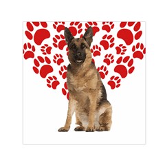 Belgian Malinois Gift T- Shirt Cool Belgian Malinois Valentine Heart Paw Belgian Malinois Dog Lover Yoga Reflexion Pose T- Shirtyoga Reflexion Pose T- Shirt Square Satin Scarf (30  X 30 ) by hizuto