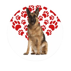 Belgian Malinois Gift T- Shirt Cool Belgian Malinois Valentine Heart Paw Belgian Malinois Dog Lover Yoga Reflexion Pose T- Shirtyoga Reflexion Pose T- Shirt Mini Round Pill Box by hizuto