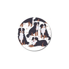 Bernese Mountain Dog T- Shirtbernese Mountain Dog Illustration T- Shirt Yoga Reflexion Pose T- Shirtyoga Reflexion Pose T- Shirt Golf Ball Marker (10 Pack) by hizuto