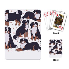 Bernese Mountain Dog T- Shirtbernese Mountain Dog Illustration T- Shirt Yoga Reflexion Pose T- Shirtyoga Reflexion Pose T- Shirt Playing Cards Single Design (rectangle) by hizuto