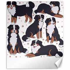 Bernese Mountain Dog T- Shirtbernese Mountain Dog Illustration T- Shirt Yoga Reflexion Pose T- Shirtyoga Reflexion Pose T- Shirt Canvas 8  X 10  by hizuto