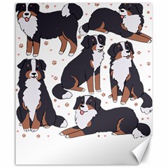 Bernese Mountain Dog T- Shirtbernese Mountain Dog Illustration T- Shirt Yoga Reflexion Pose T- Shirtyoga Reflexion Pose T- Shirt Canvas 20  X 24  by hizuto