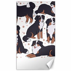 Bernese Mountain Dog T- Shirtbernese Mountain Dog Illustration T- Shirt Yoga Reflexion Pose T- Shirtyoga Reflexion Pose T- Shirt Canvas 40  X 72  by hizuto