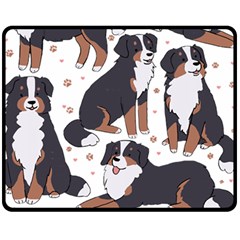 Bernese Mountain Dog T- Shirtbernese Mountain Dog Illustration T- Shirt Yoga Reflexion Pose T- Shirtyoga Reflexion Pose T- Shirt Fleece Blanket (medium) by hizuto