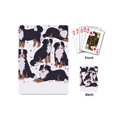 Bernese Mountain Dog T- Shirtbernese Mountain Dog Illustration T- Shirt Yoga Reflexion Pose T- Shirtyoga Reflexion Pose T- Shirt Playing Cards Single Design (mini) by hizuto