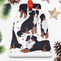 Bernese Mountain Dog T- Shirtbernese Mountain Dog Illustration T- Shirt Yoga Reflexion Pose T- Shirtyoga Reflexion Pose T- Shirt Bell Ornament (two Sides) by hizuto