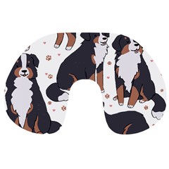 Bernese Mountain Dog T- Shirtbernese Mountain Dog Illustration T- Shirt Yoga Reflexion Pose T- Shirtyoga Reflexion Pose T- Shirt Travel Neck Pillow by hizuto