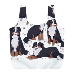 Bernese Mountain Dog T- Shirtbernese Mountain Dog Illustration T- Shirt Yoga Reflexion Pose T- Shirtyoga Reflexion Pose T- Shirt Full Print Recycle Bag (l) by hizuto